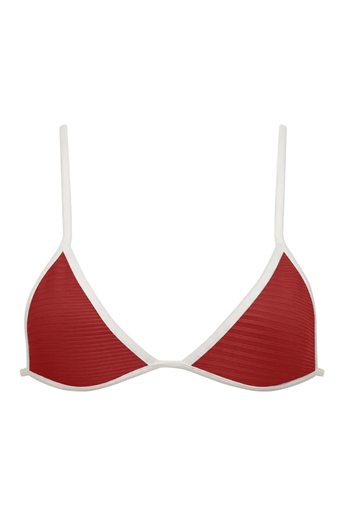ACACIA Baja Piped Top (Pomegrante)