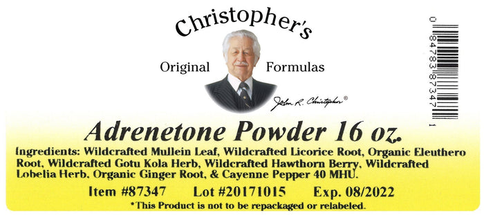 Adrenetone (Adrenal Formula) - Bulk 1 lb. Powder - Christopher's Herb Shop