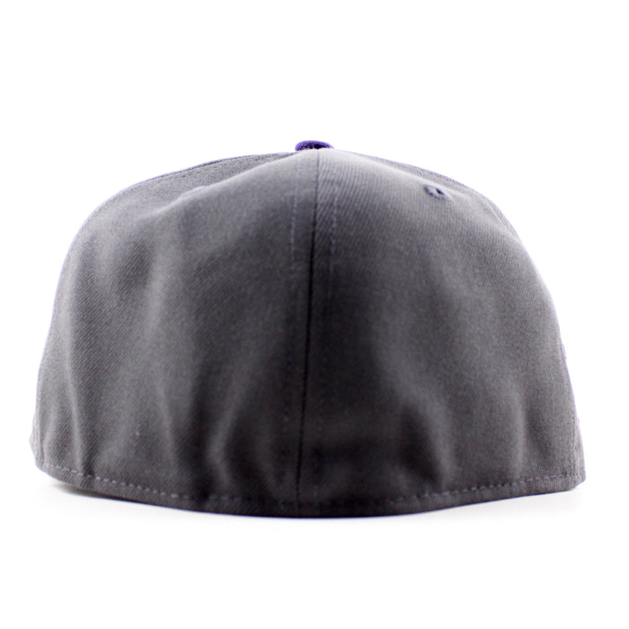 Anaheim Ducks 1994 All Star Game New Era 59Fifty Fitted Hat (Dark Graphite Purple Gray Under brim)