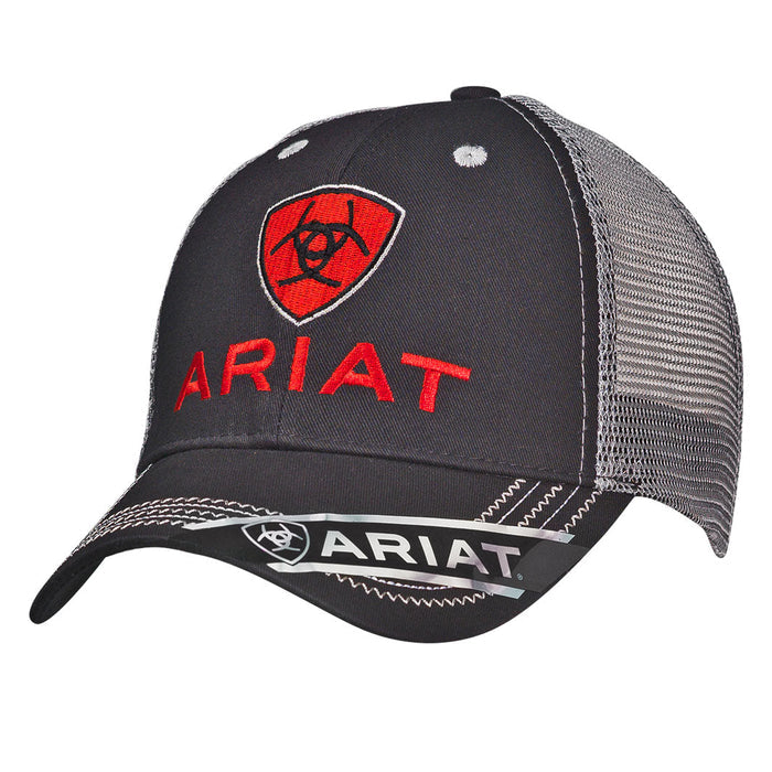 Ariat Logo Mesh Velcro Cap Hats & Caps Ariat Black/Grey OS