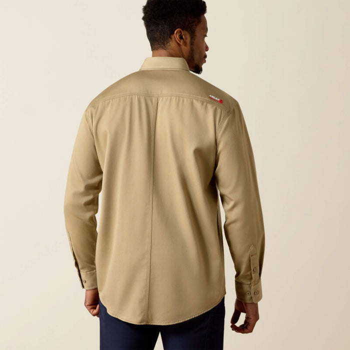 Ariat Men's FR Solid Button-Down Long Sleeve Safety Work Shirt Work Shirts Ariat