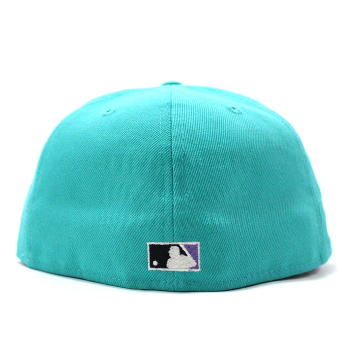 Arizona Diamondbacks 2001 World Series New Era 59Fifty Fitted Hat (D Logo Teal Floral Under Brim)