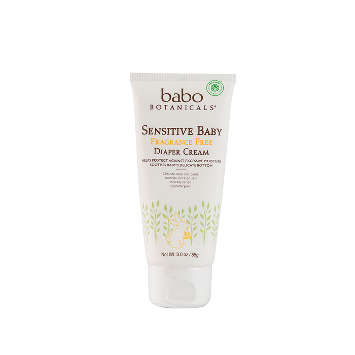 Babo Botanicals Sensitive Baby Diaper Cream Fragrance Free 85g