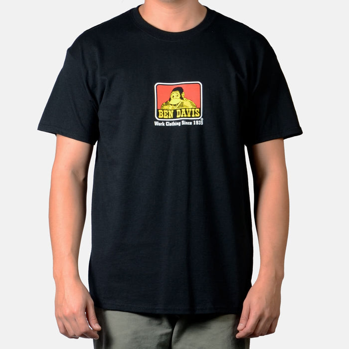 Ben Davis Men's Classic Logo Short Sleeve T-Shirt_Black T-Shirts Ben Davis Black 2XL Reg