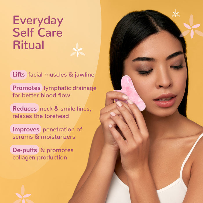 BLOOM-Rose Quartz Gua Sha