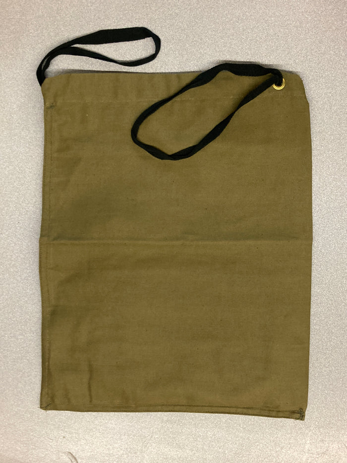 Canadian Military Patients' Effects Bag – 1950s Issue, 12"x15" Drawstring, 6 Plastic Bags Included