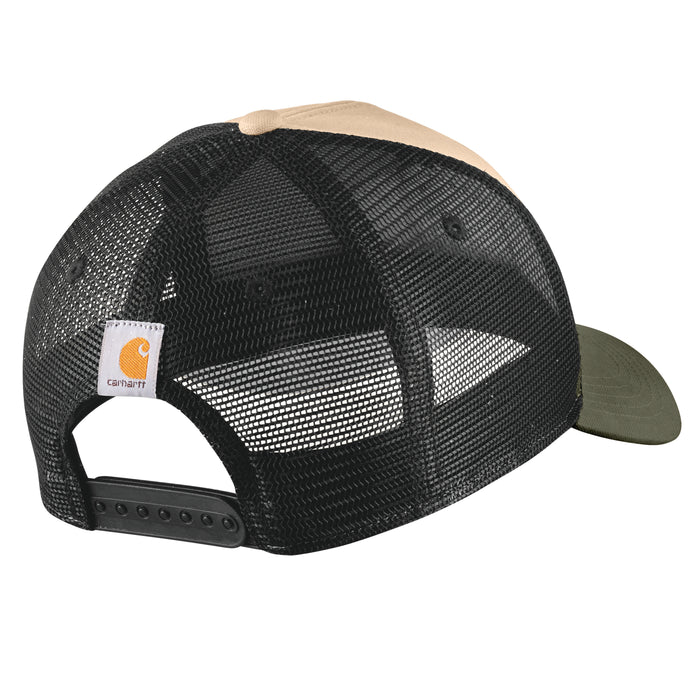 Carhartt Men's Canvas Mesh-Back Logo Graphic Cap Hats & Caps Carhartt