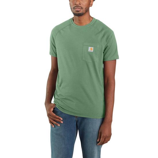 Carhartt Men's Force® Delmont Short Sleeve T-Shirt_Boreal T-Shirts Carhartt