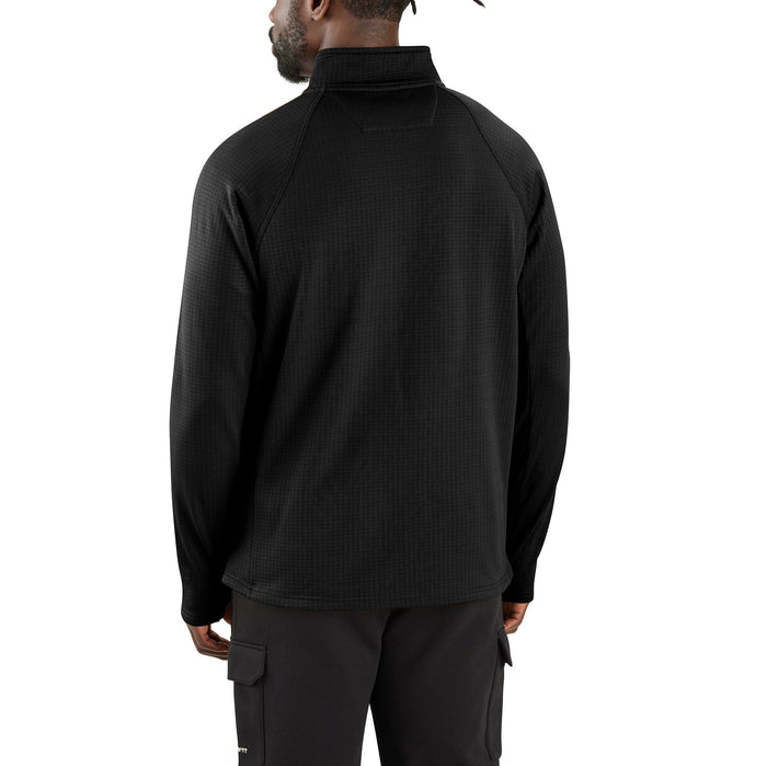 Carhartt Men's Force Relaxed Fit Mock Neck 1/2 Zip Long Sleeve Sweatshirts & Hoodies Carhartt