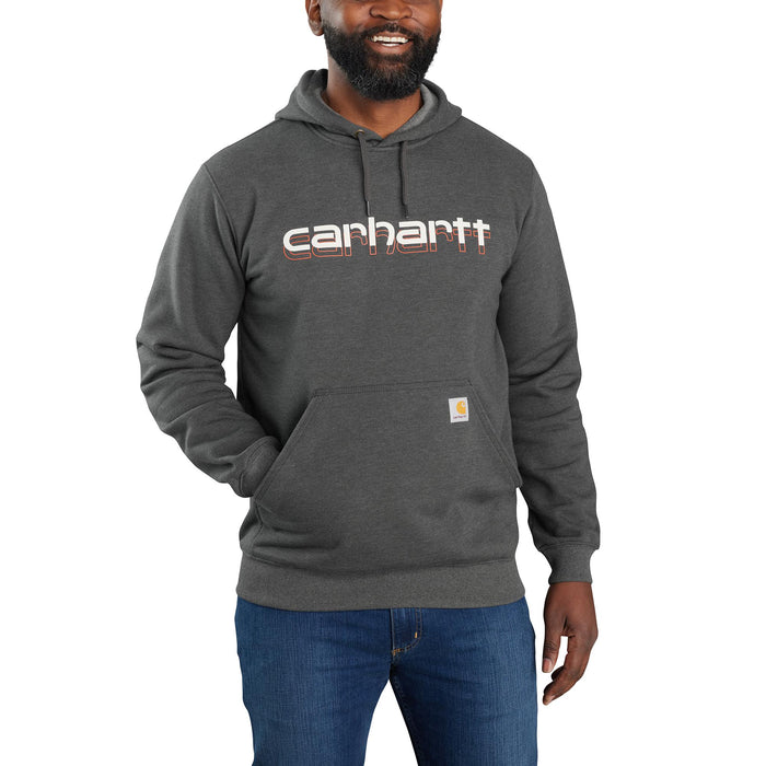 Carhartt Men's Rain Defender® Logo Graphic Sweatshirt Sweatshirts & Hoodies Carhartt Carbon Heather 2XL Reg