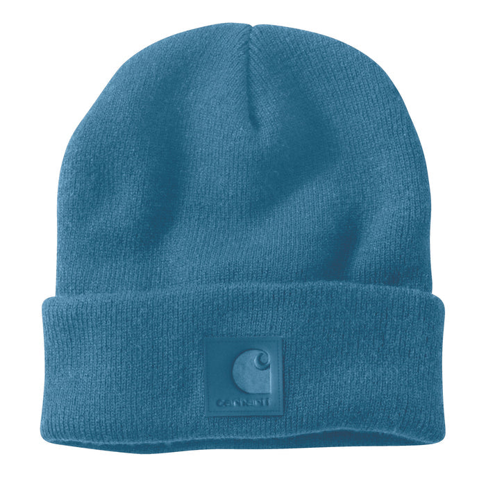 Carhartt Tonal Patch Knit Beanie Hats & Caps Carhartt Dark Tranquil Blue OS