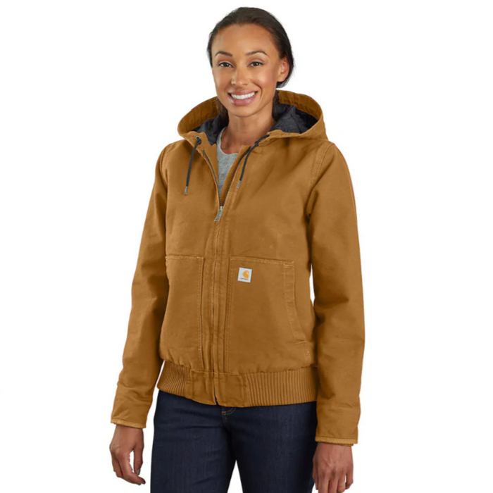 Carhartt Women's Loose Fit Washed Duck Active Jacket Jackets & Coats Carhartt Carhartt Brown 2XL Reg