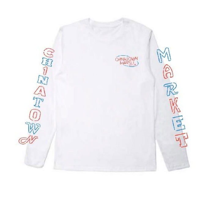 Chinatown Market Open Long Sleeve (White)