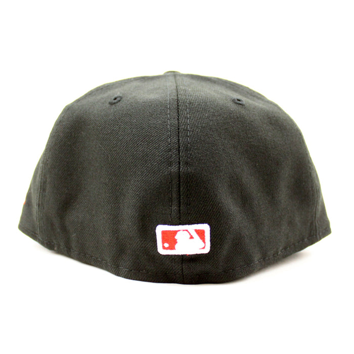 Cleveland Indians New Era 59Fifty Fitted Hat (Black Red Under Brim)