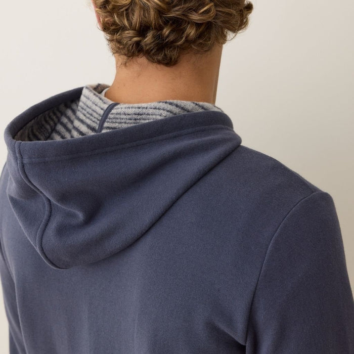 Cloud 9 Fleece Full Zip Hoodie Navy Stripe