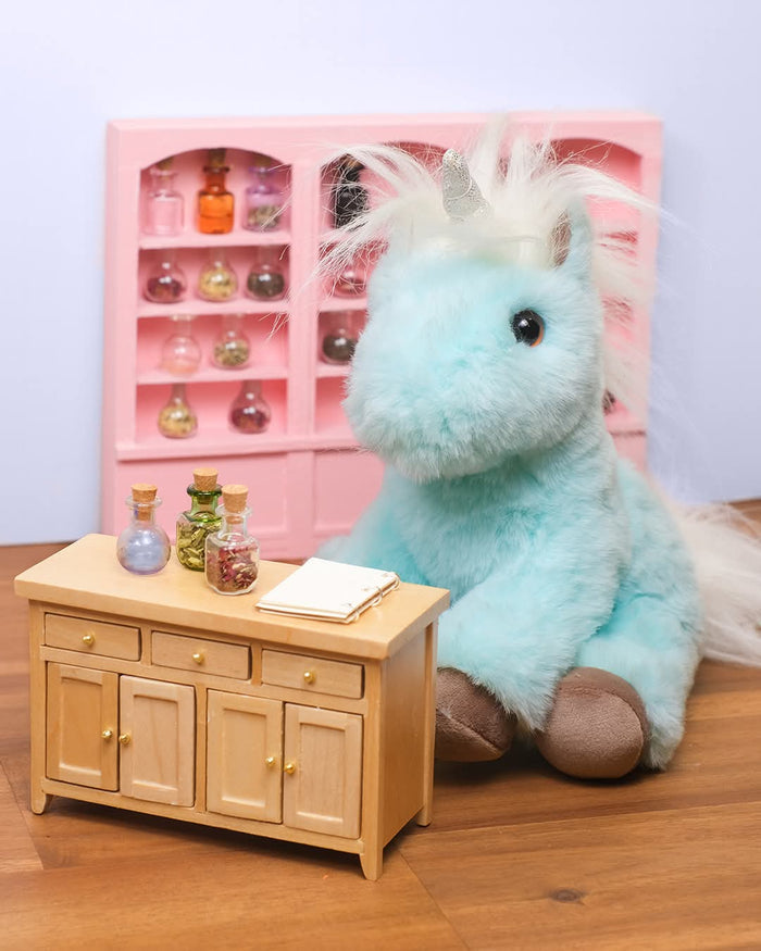 Douglas Toys Bonnie Mini Soft Ice Blue Unicorn Plush