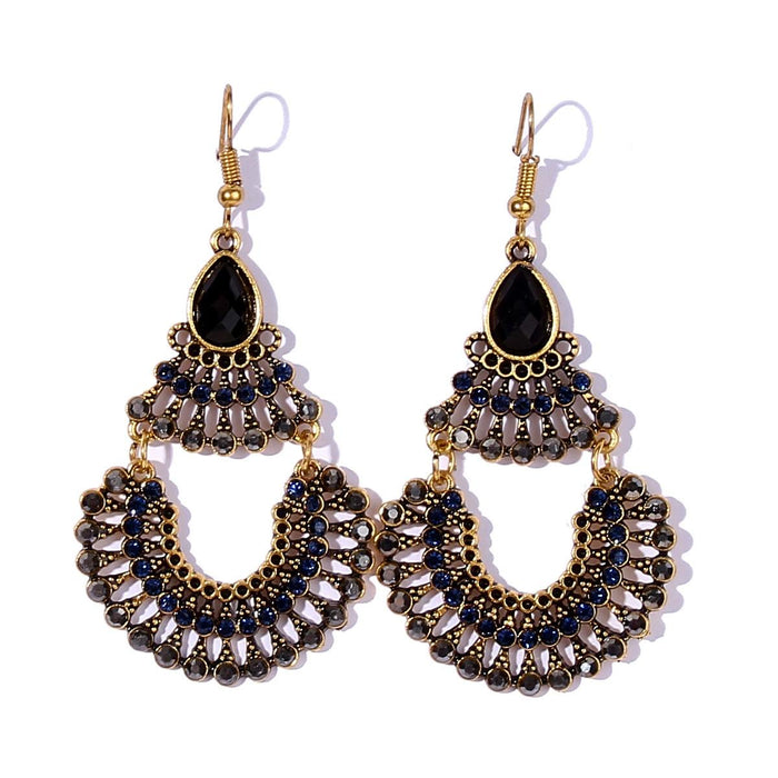 E1573 - Fashion Hollow Water Drop Earrings