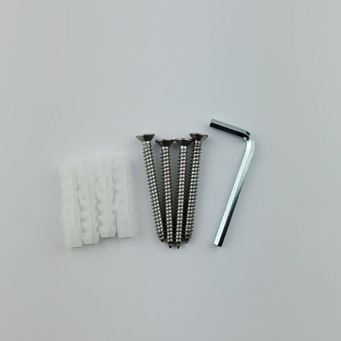 FORGE SHOWER HINGE GLASS TO WALL EXTENDED PLATE 90 Degrees - Chrome - Image 3