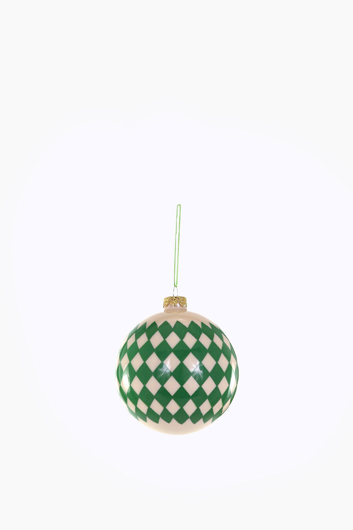 Green Harlequin Bauble