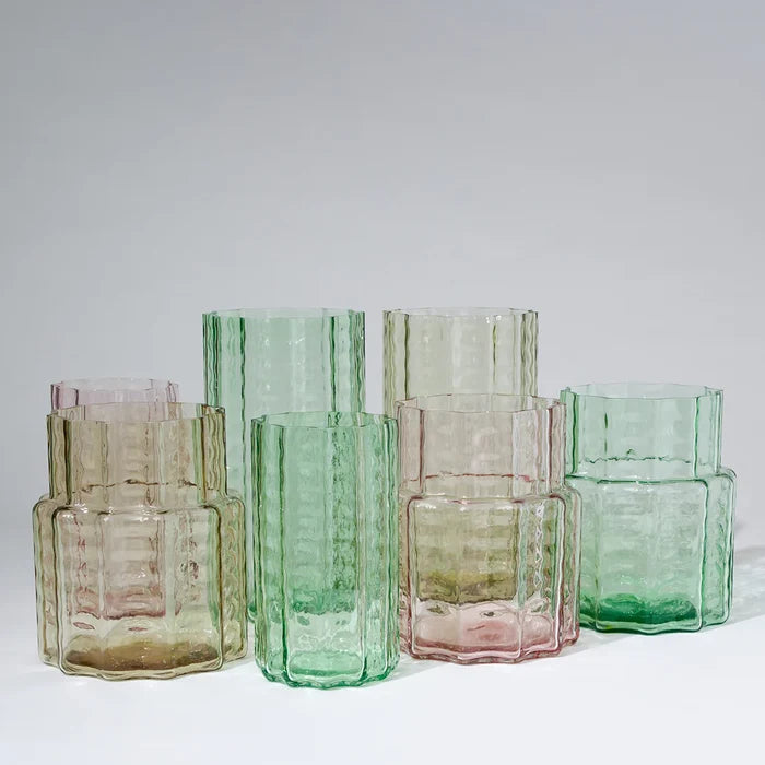Jelly Glass Vase Large in Honey by Marmoset Found