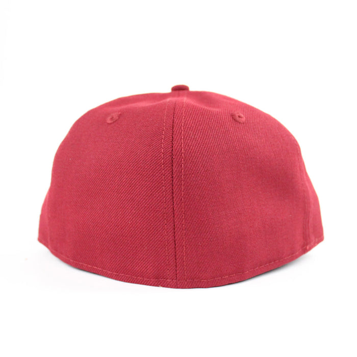 LA Script New Era 59Fifty Hat (Cardinal USC Color Way Gray Under Brim)