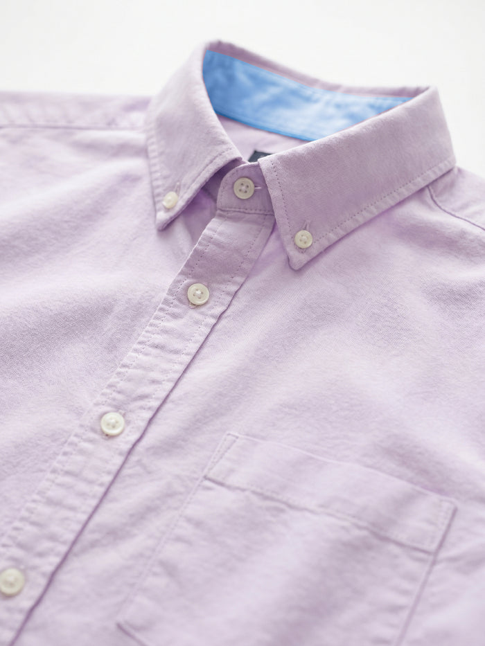 Men's Lilac Oxford 100% Cotton Regular Fit Shirt