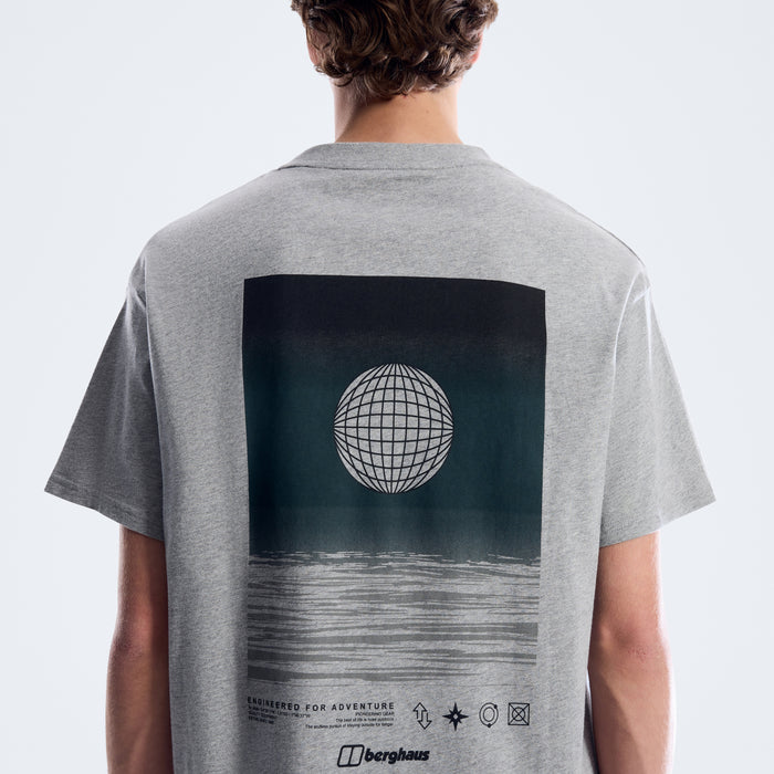 Men's Solar Sphere Tee - Light Grey