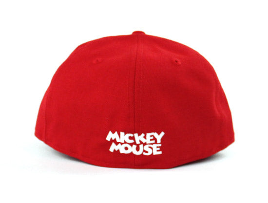 Mickey Mouse New Era 59Fifty Fitted Hat (Red Gray Under Brim)