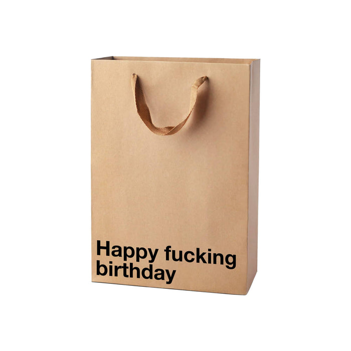 MilkToast Brands - "Happy f•cking birthday" Funny Gift Bag