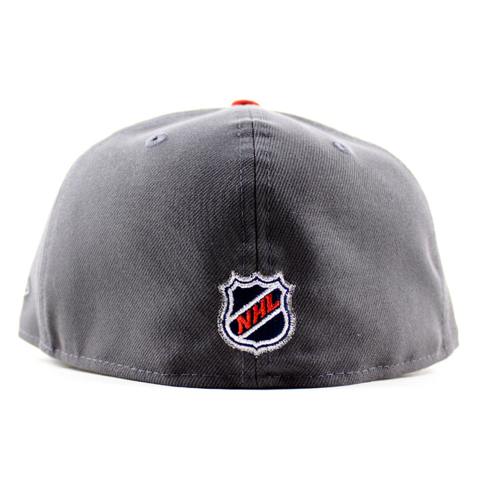 New Jersey Devils 35 Years New Era 59Fifty Fitted Hat (Graphite Gray Navy Under Brim)