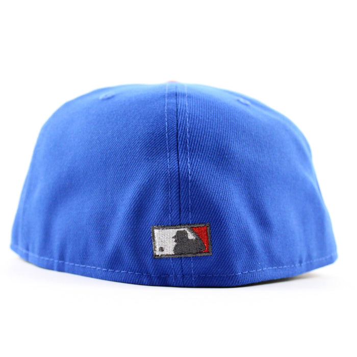 New York Mets 50TH Anniversary New Era 59Fifty Fitted Hat (Azure Blue Black Green Under Brim)