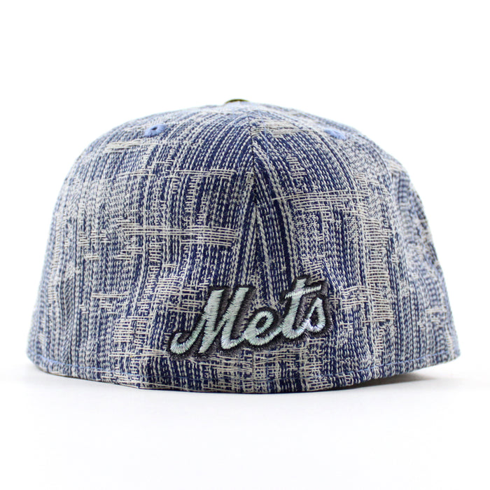 New York Mets Shea Stadium New Era 59Fifty Fitted Hat (Denim Black Gray Under Brim)