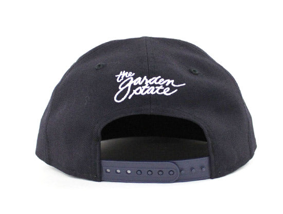 NJ Script 9Fifty Snapback Hat (Navy WHITE GRAY UNDER BRIM)