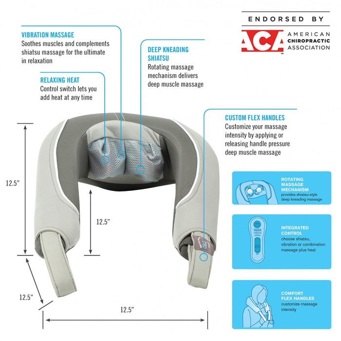 Obus Forme Shiatsu & Vibration Neck Massager with Heat
