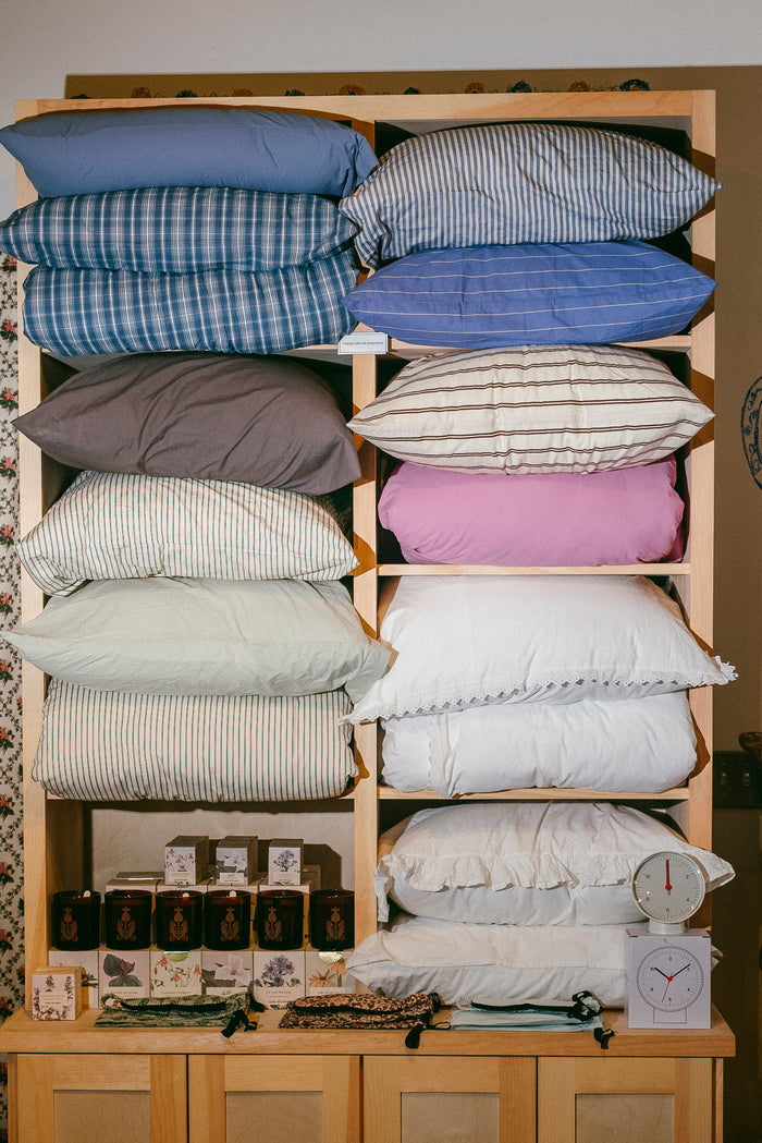 Organic Cotton Percale Bedding | Hopper Stripes