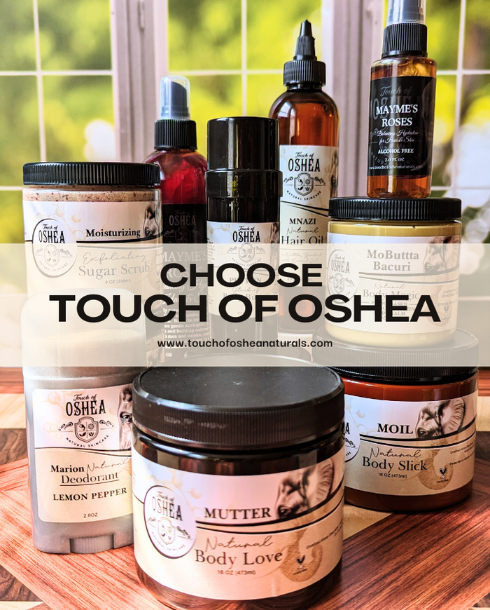 OShea ForgetMeNots – Hair Oil, Deodorant & Scrub Mini Set