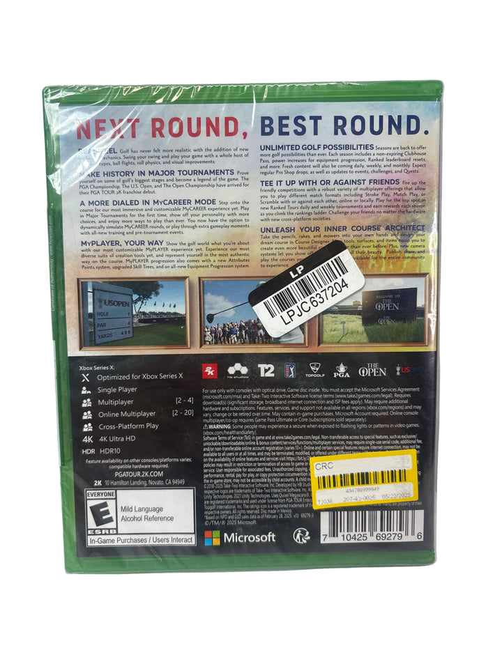PGA TOUR 2K25 Standard Edition - Xbox Series X *Brand New
