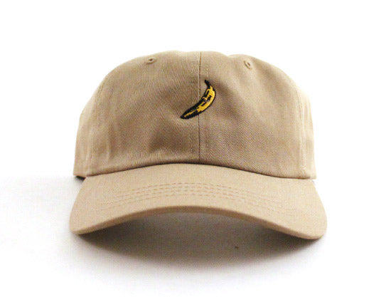Platano Unconstructed Baseball Adjustable Dad Hat (Khaki)
