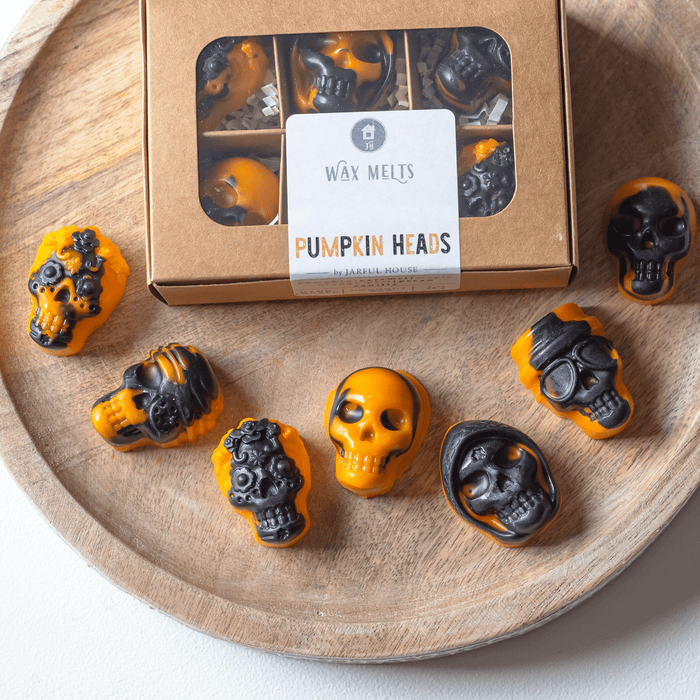 Pumpkin Heads Halloween Wax Melts | Fall Tarts Pack of 6 - Jarful House