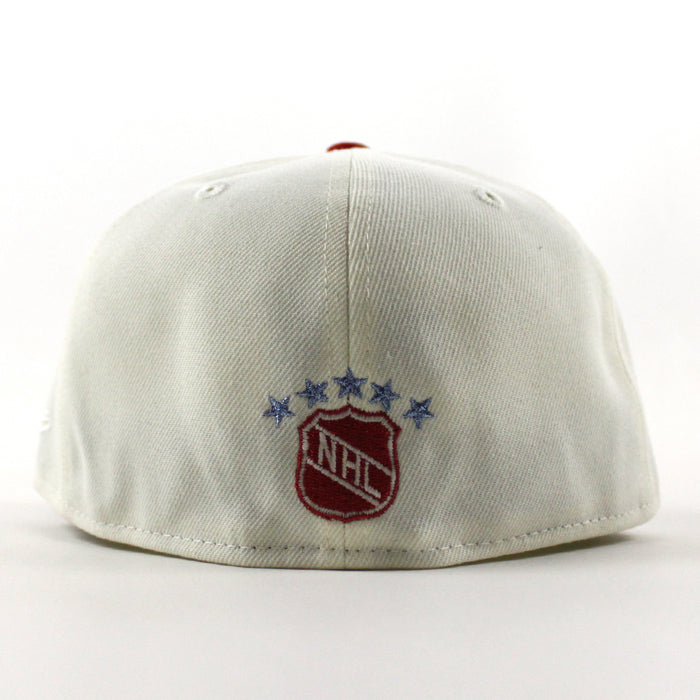 Quebec Nordiques Stanley Cup 1893-1993 New Era 59Fifty Fitted Hat (Chrome White Light Blue Gray Under brim)