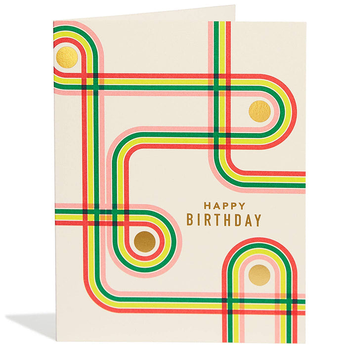 Rainbow Ribbon Birthday Card