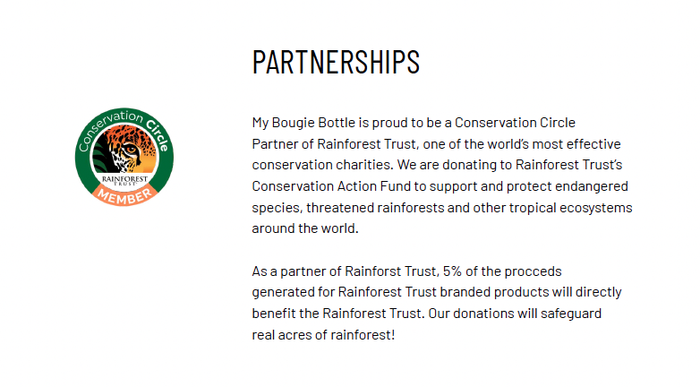 RAINFOREST TRUST | 25 oz Insulated Water Bottle Flip Sip Lid