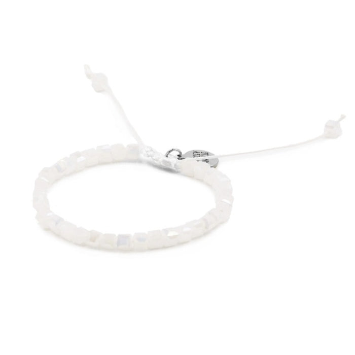RETAIL $25 Kinsley Armelle Cubic Collection Silver Ashen Bracelet*NEW with pouch