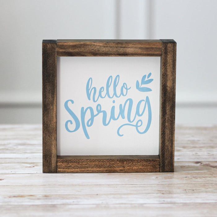 Spring Wall Sign - Hello Spring Home Decor - Jarful House