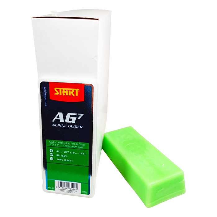 A product picture of the Start AG7 Green Alpine Glider Melt Wax (-8C/-20C)