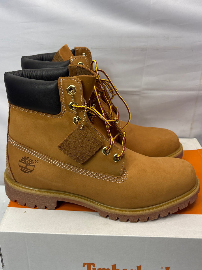 Timberland Premium 6" Waterproof Boot Wheat Nubuck Men's Size 10.5 W/L *New