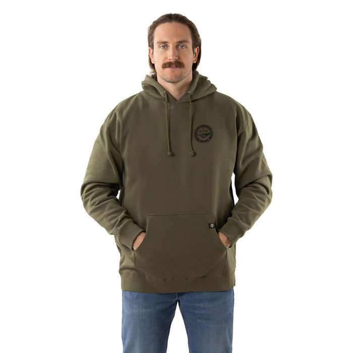 Troll Co. Men's Haggler "Dirty Hands Clean Money" Graphic Hooded Sweatshirt Sweatshirts & Hoodies Troll Co.
