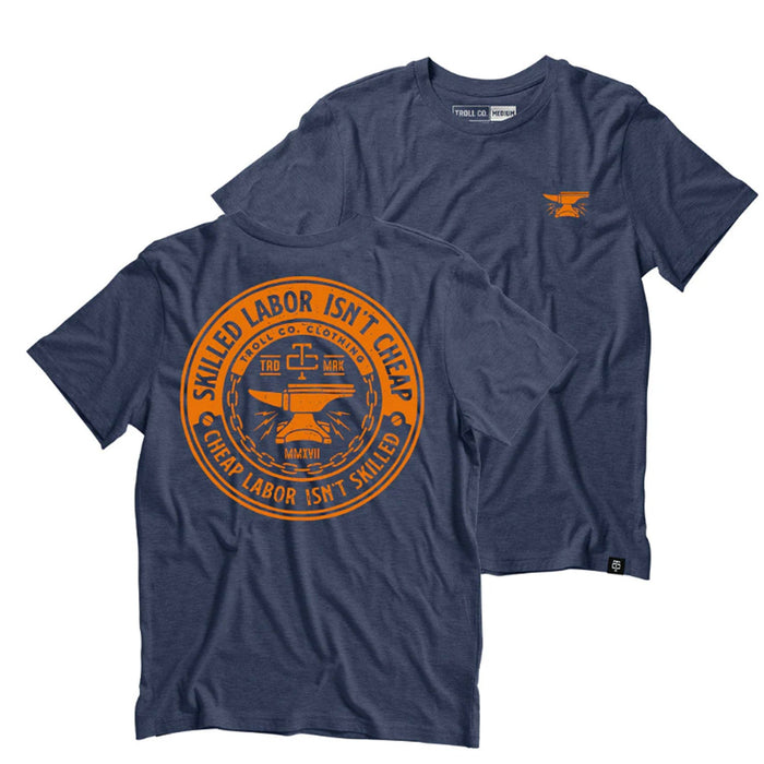 Troll Co. Men's "Skilled Labor Isn't Cheap" Graphic T-Shirt T-Shirts Troll Co. Navy 2XL Reg