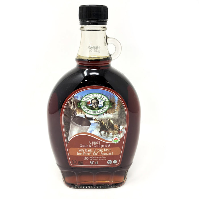 Uncle Luke's: Organic Maple Syrup Very Dark Strong Taste