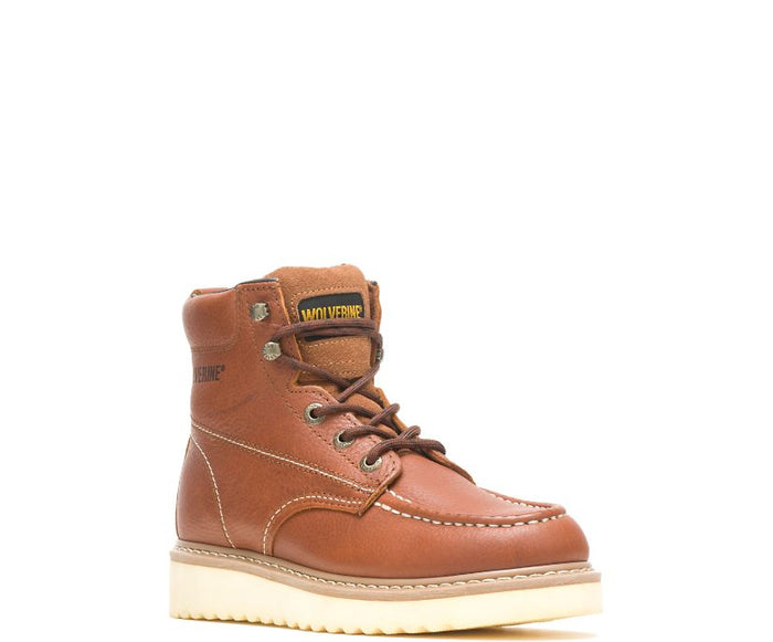 Wolverine Men's Moc-Toe Wedge 6" Soft Toe Work Boot Work Boots Wolverine